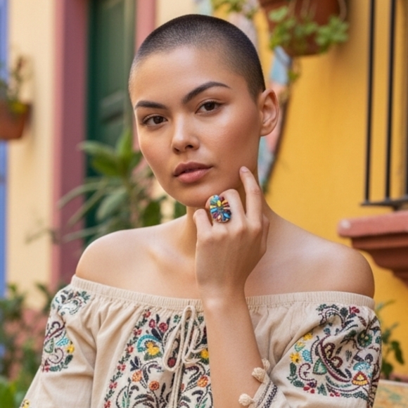 ✨️OOAK! JULIANA WILLIAMS RARE! Sterling Silver and Multi Semiprecious Stone Ring - Picture 7 of 16